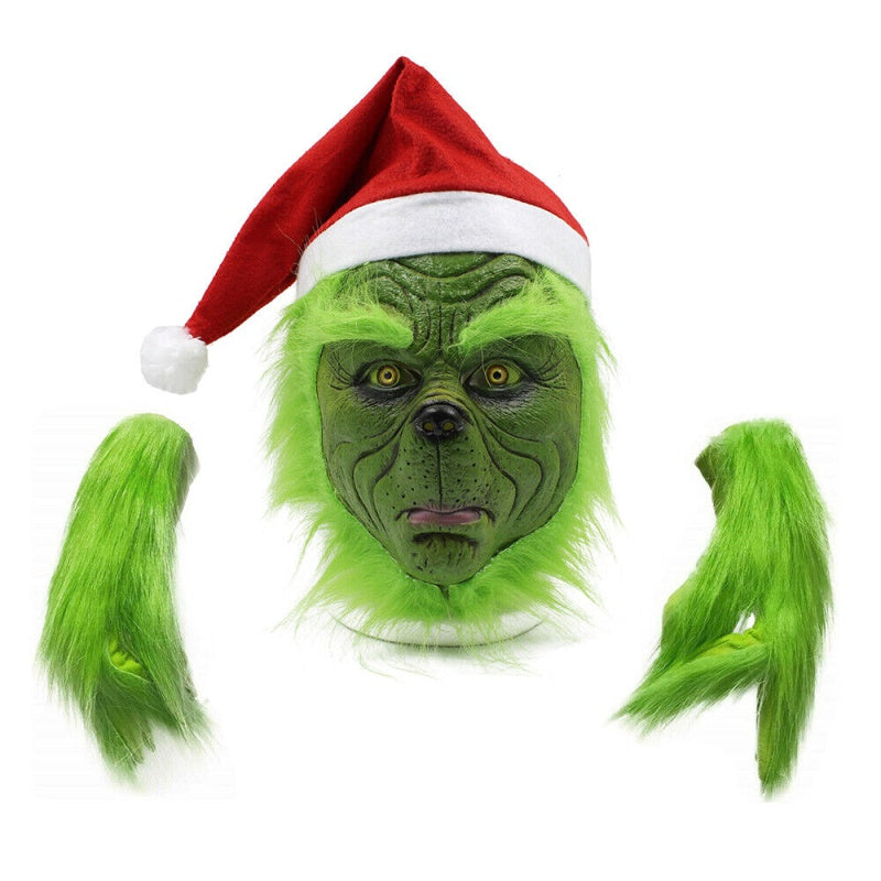 グリンチ マスク Grinch コスプレ ハロウィン クリスマス デコレーション Joke Shop - Grinch Mask – The Joke Shop