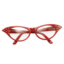 50's Glasses - Red