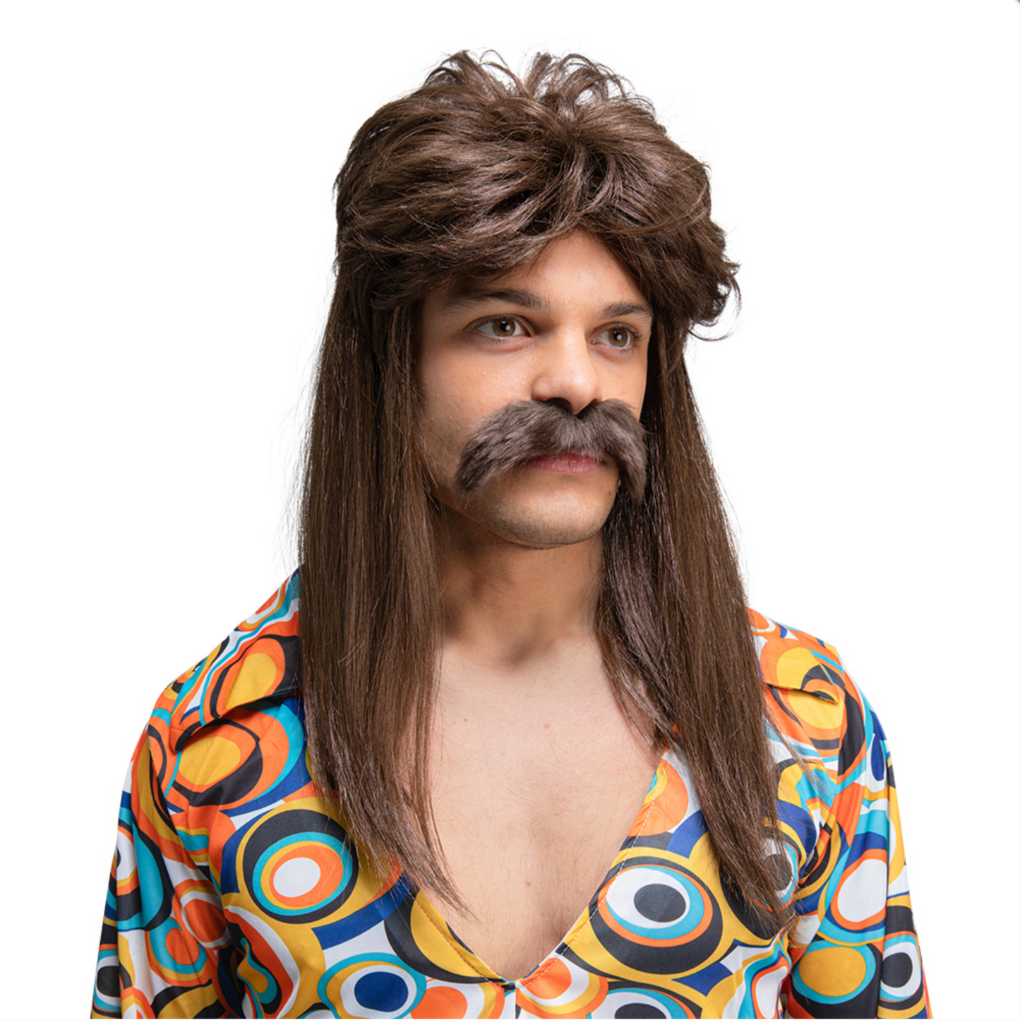 70s Guy Wig & Moustache