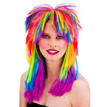 80's Pop Wig - Rainbow