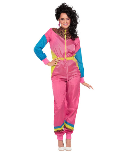 80's Colour Block Ski Shell Suit Costume