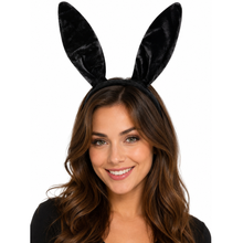 Black Rabbit Ears Headband