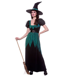 Glitter Emerald Witch Costume