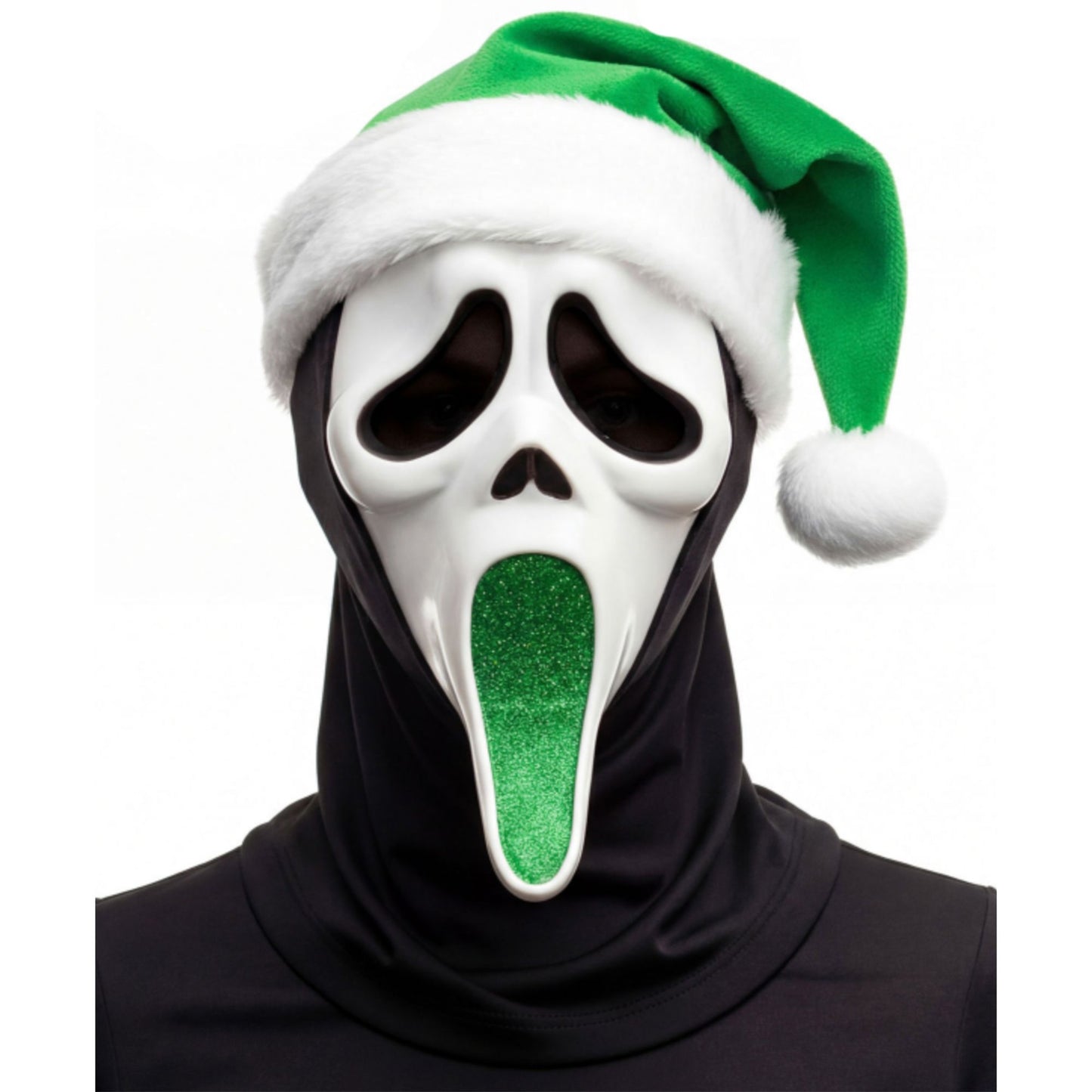Ghost Face Glitter Elf Mask