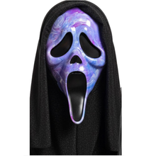 Ghost Face Marbled Mask - Purple