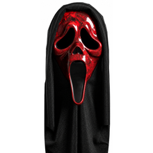 Ghost Face Marbled Mask - Red