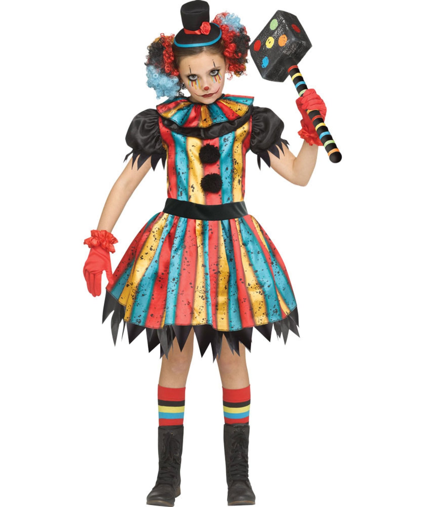 Kid's Carny Clown Costume
