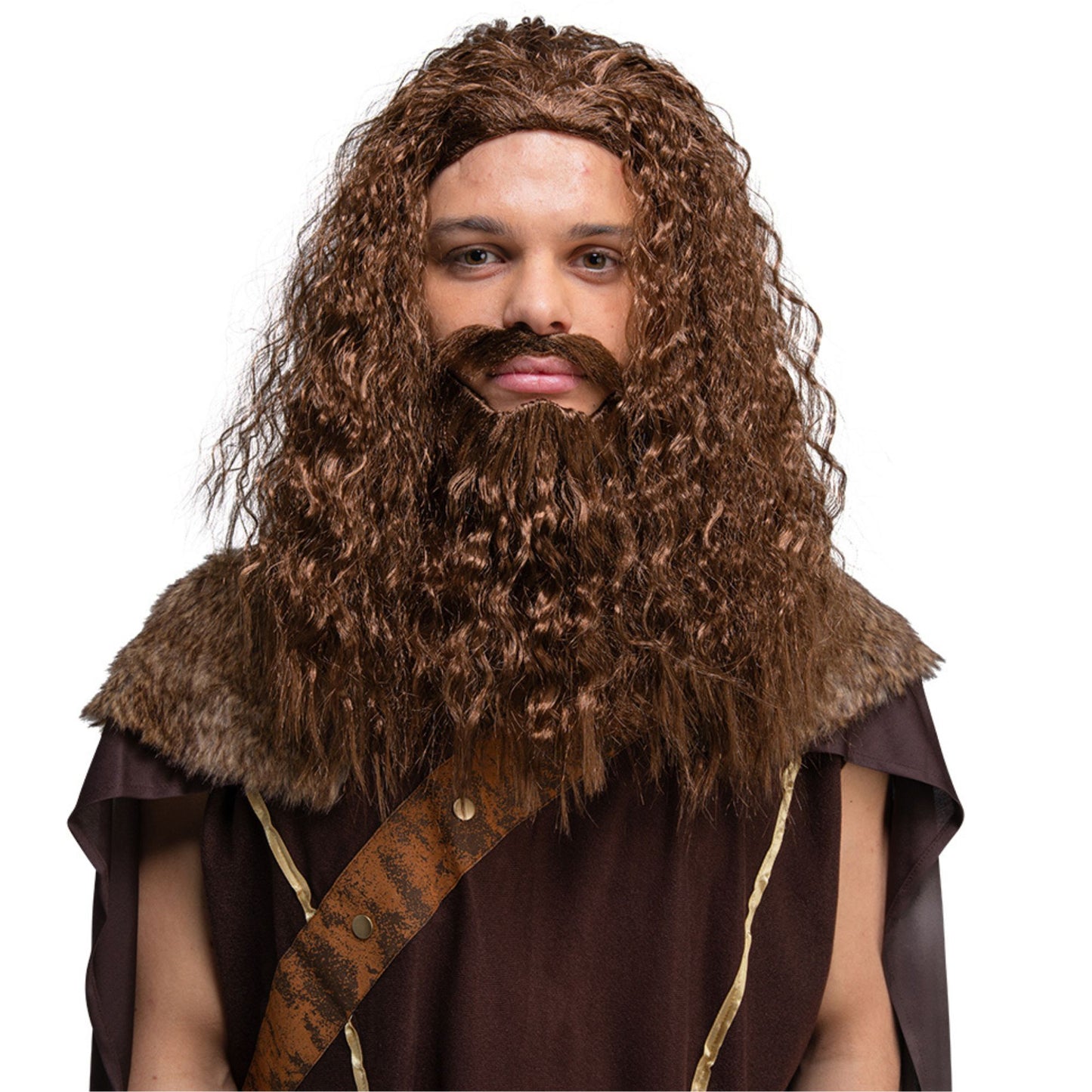 Long Curly Wig & Beard