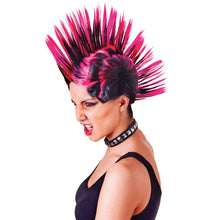 Mohican Wig - Pink/Black