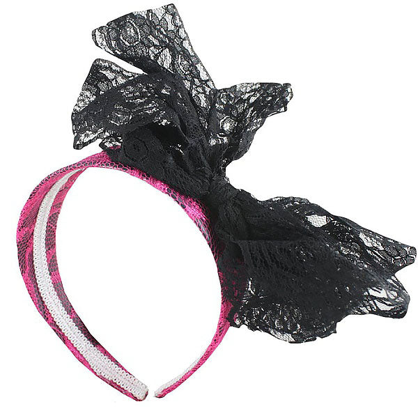 Lace Headband - Pink