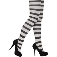 Tights - Black and White Striped