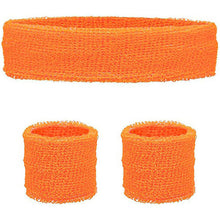 Neon Sweatband Set - Orange