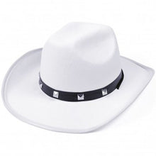 Studded Cowboy Hats - White