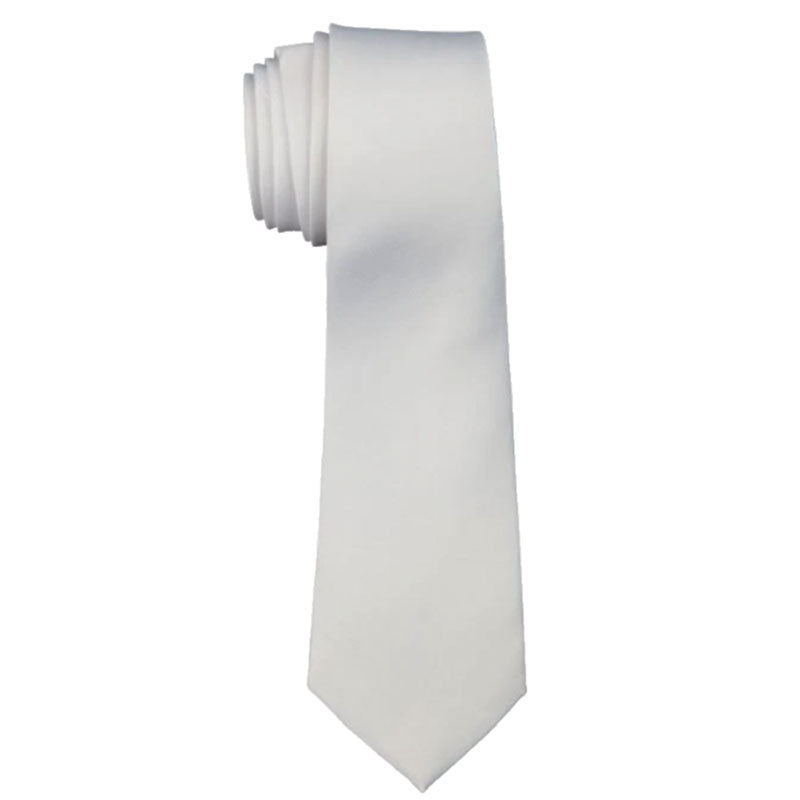 Long Tie - White