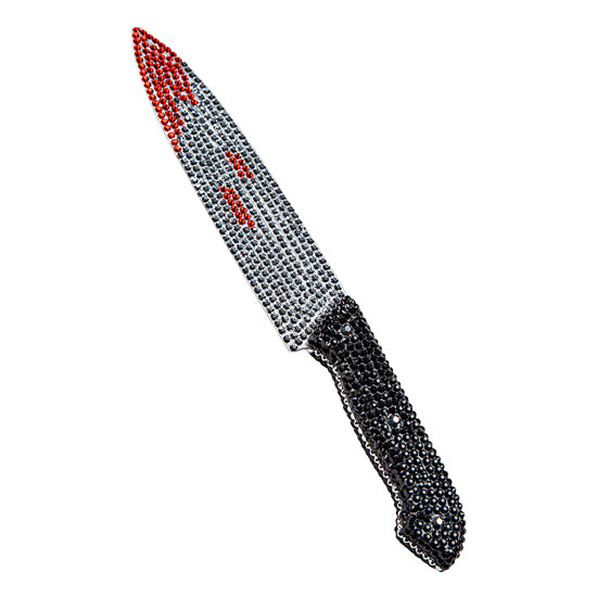 Rhinestone Knife With Blood (30cm)