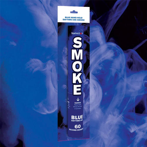Large Blue Smoke Flare