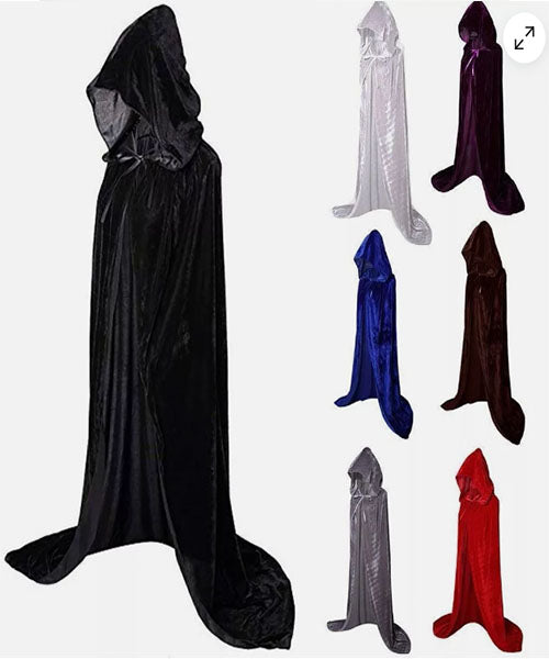 Velvet Hooded Robe - Adult