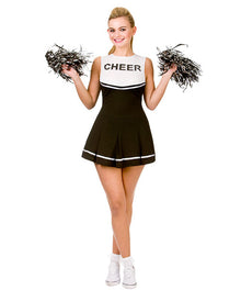 High School Cheerleader Costume - Black