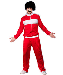 80's Retro Trackie Costume - Red