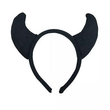 Plush Devil Horns - Black