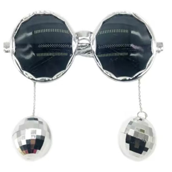 Disco Ball Glasses - Silver