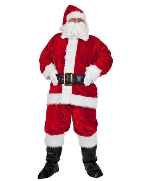 Professional Plush 9pc Santa Claus Suit