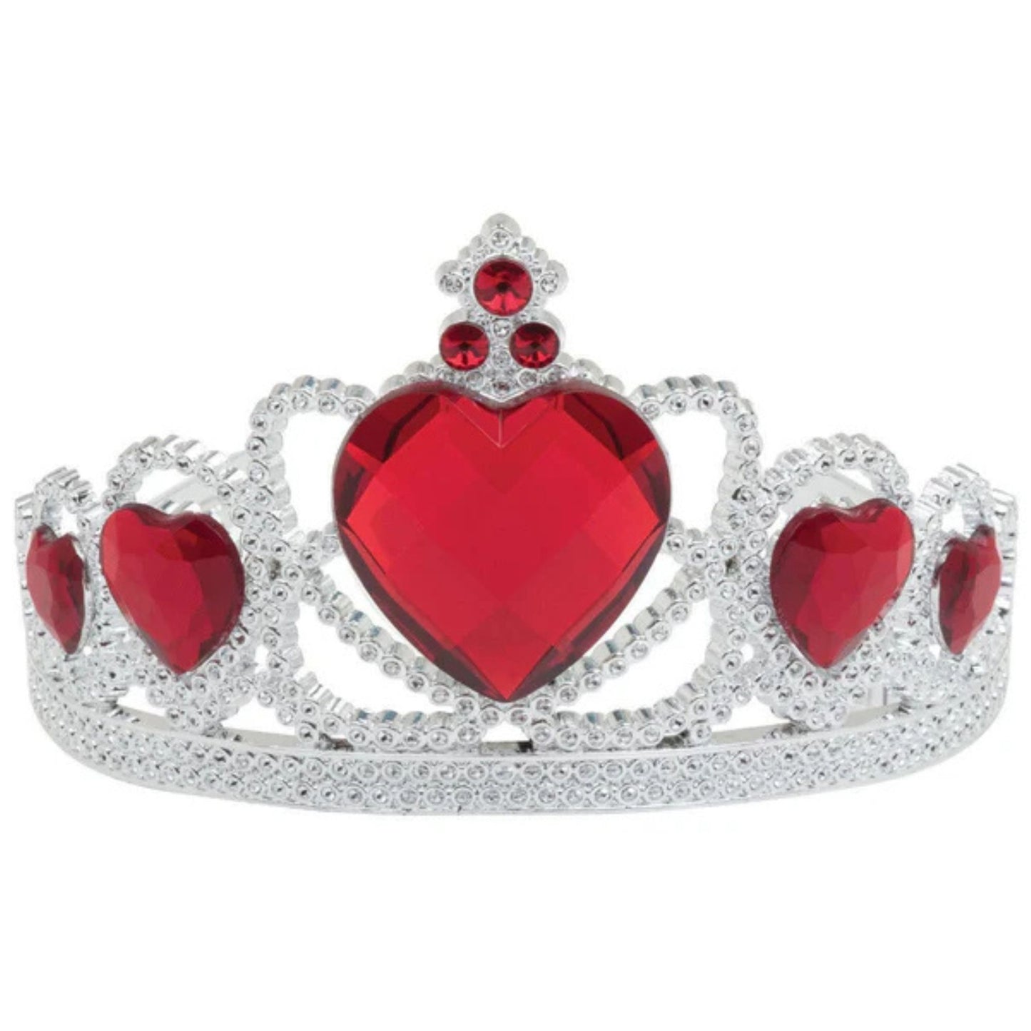 Red Stone Silver Tiara