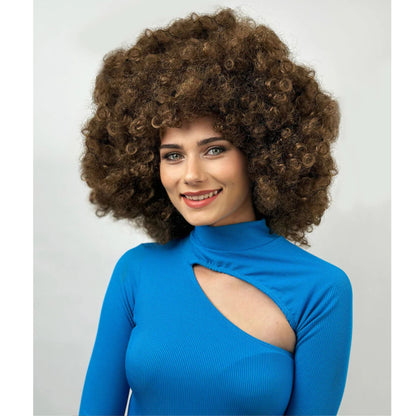 Super Jumbo Afro Wig  - Brown