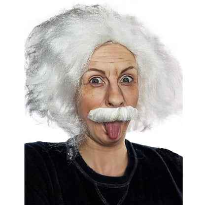 Mad Scientist Einstein Wig & Moustache