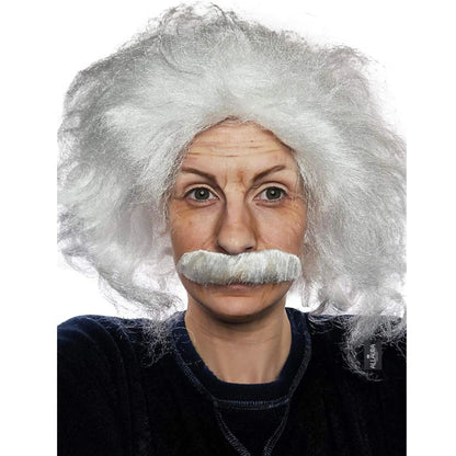 Mad Scientist Einstein Wig & Moustache