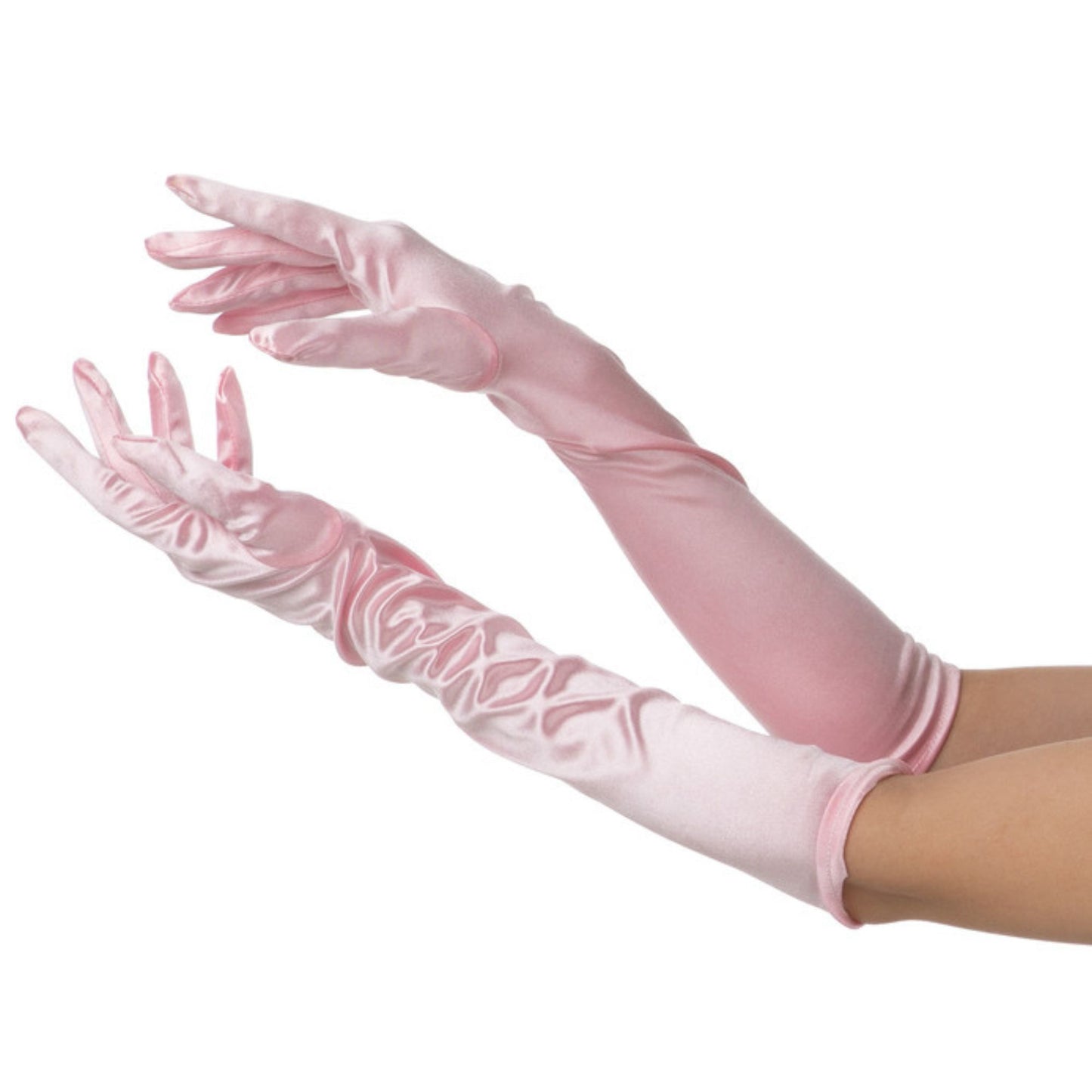 Long Gloves - Baby Pink