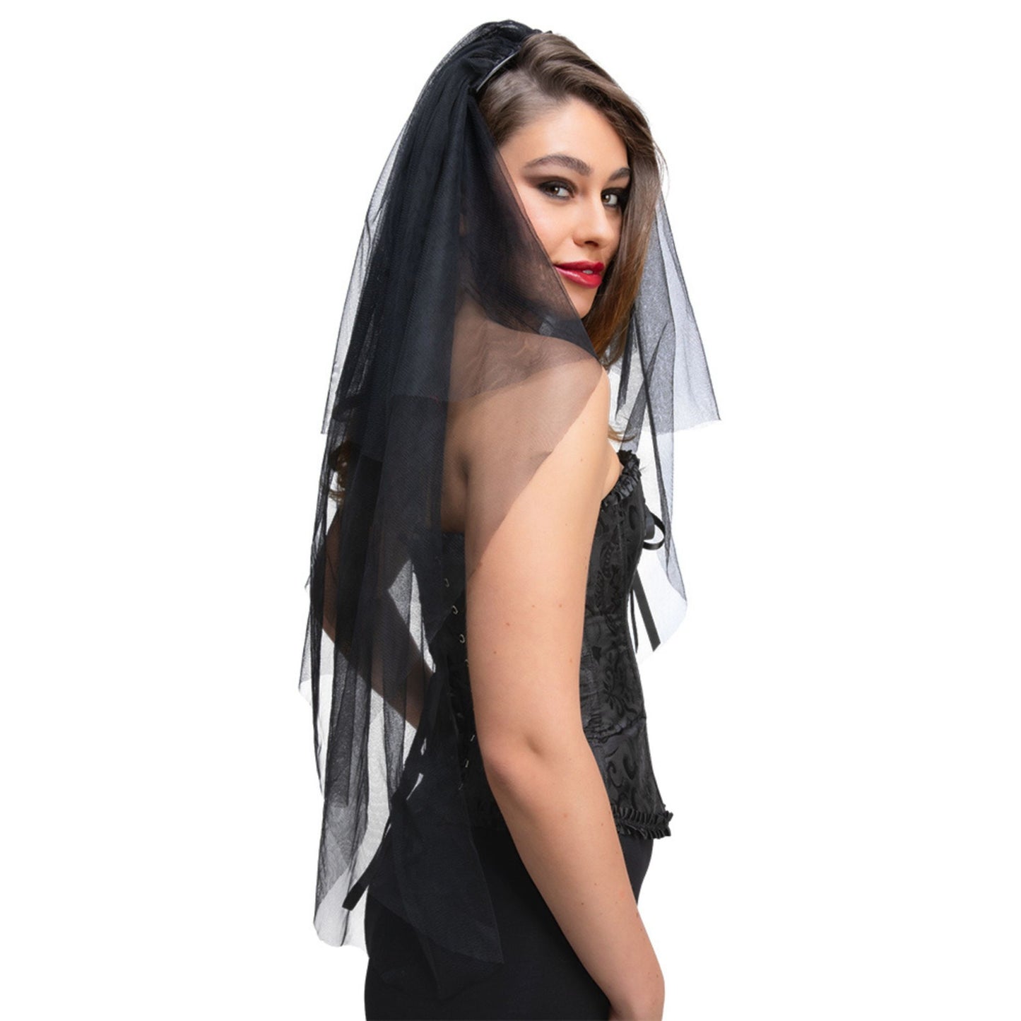 Tulle Veil 75cm - Black