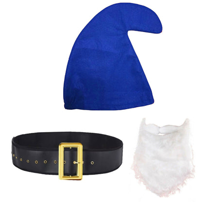 Gnome Hat, Beard & Belt Set