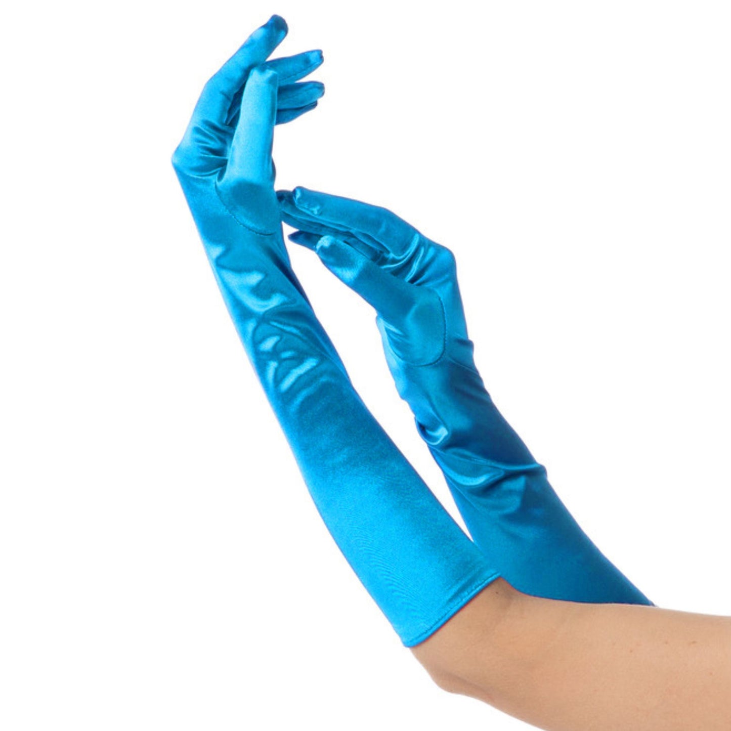 Long Gloves - Blue