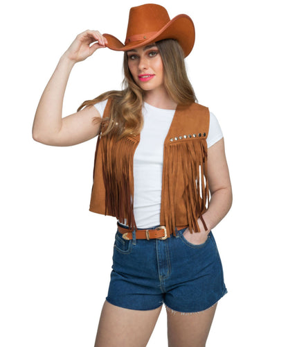 Faux Suede Waistcoat