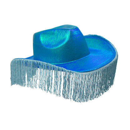 Metallic Cowgirl Hats With Tassels