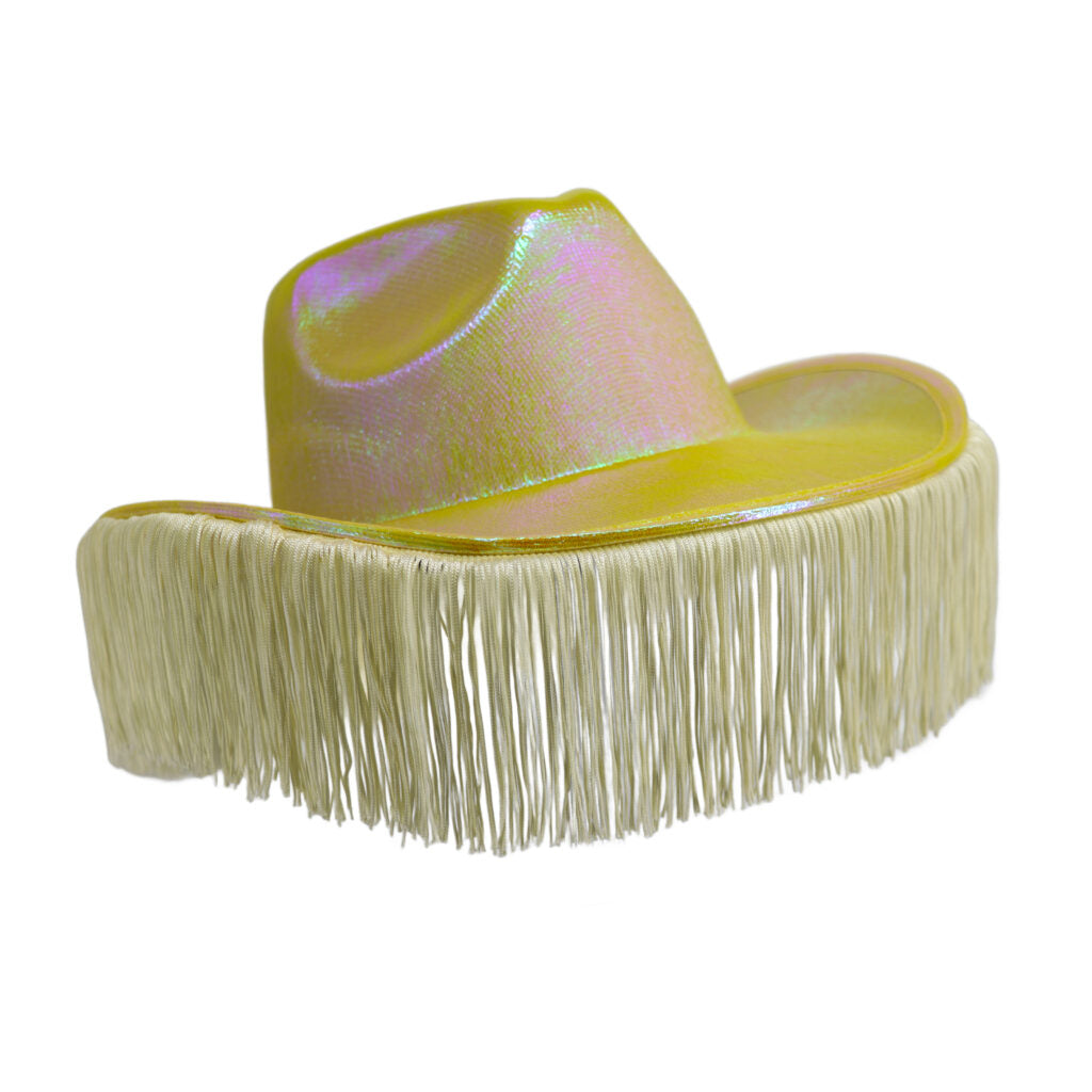 Metallic Cowgirl Hats With Tassels