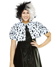 Dalmatian Print Cape with Collar