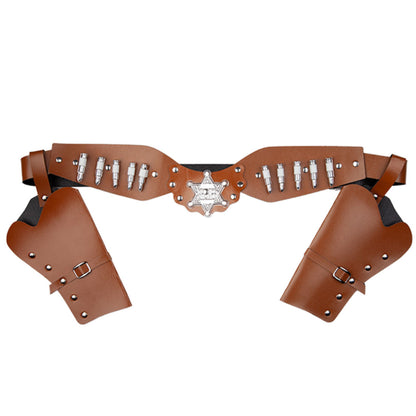 Deluxe Cowboy Belt With Holsters