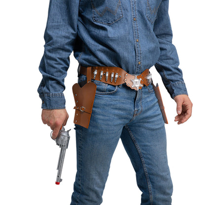 Deluxe Cowboy Belt With Holsters