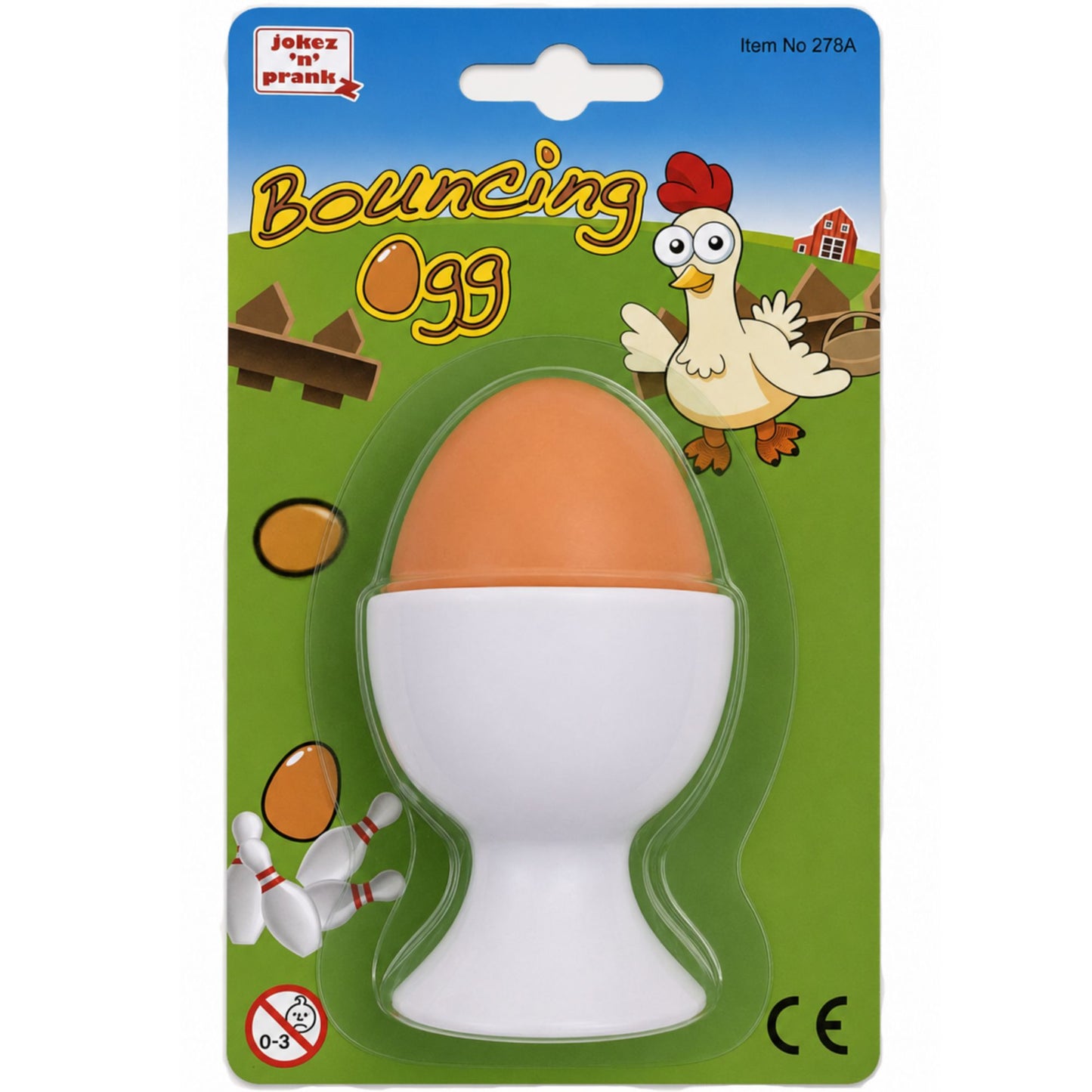 Bouncy Egg With Egg Cup