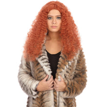 Long Frizzy Auburn Wig