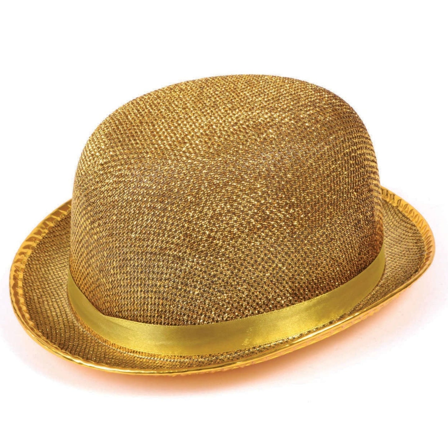 Gold Bowler Hat