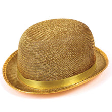 Gold Bowler Hat