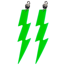80's Lightning Earrings