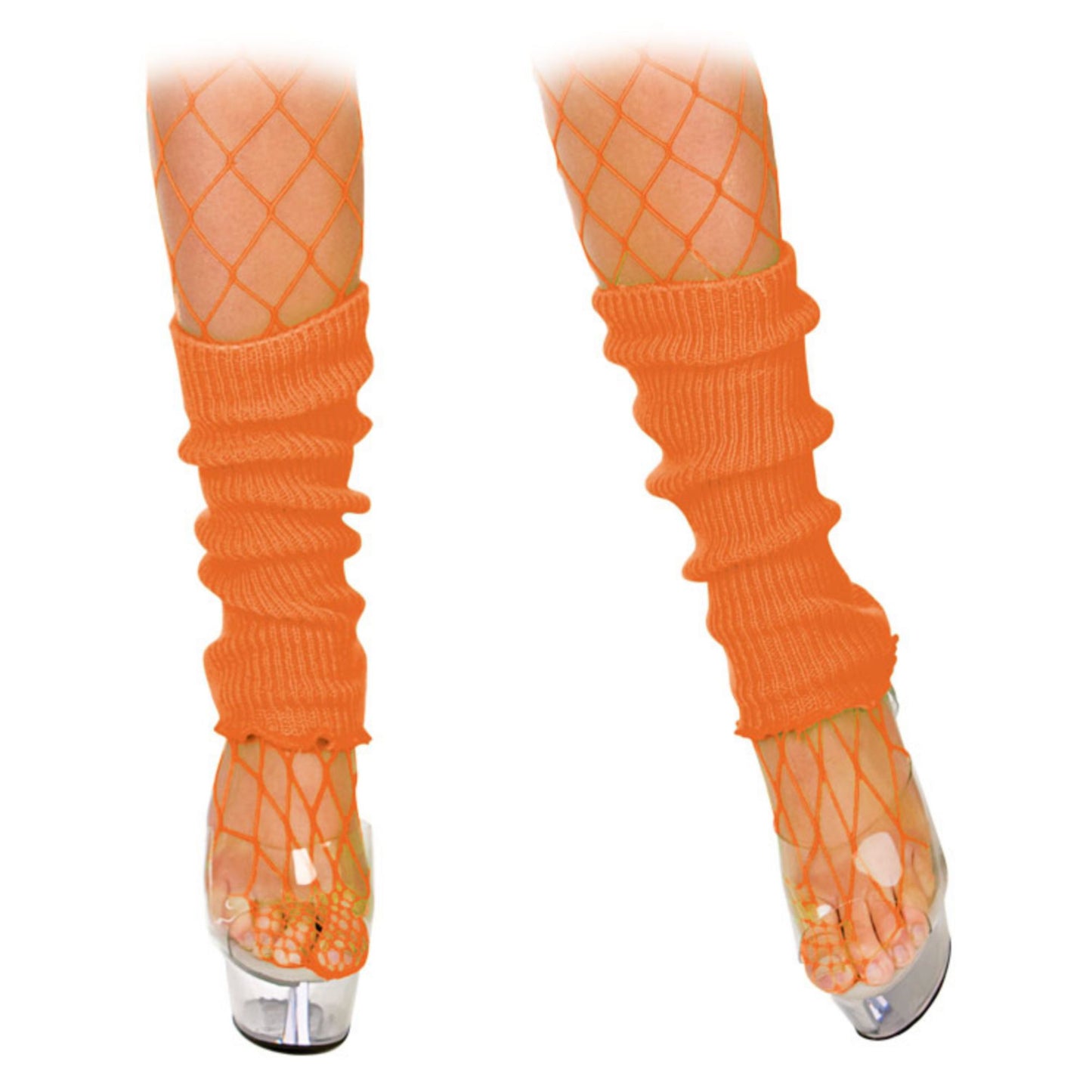 Neon Leg Warmers - Orange