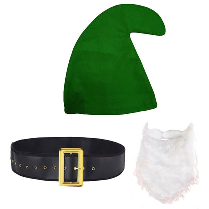 Gnome Hat, Beard & Belt Set