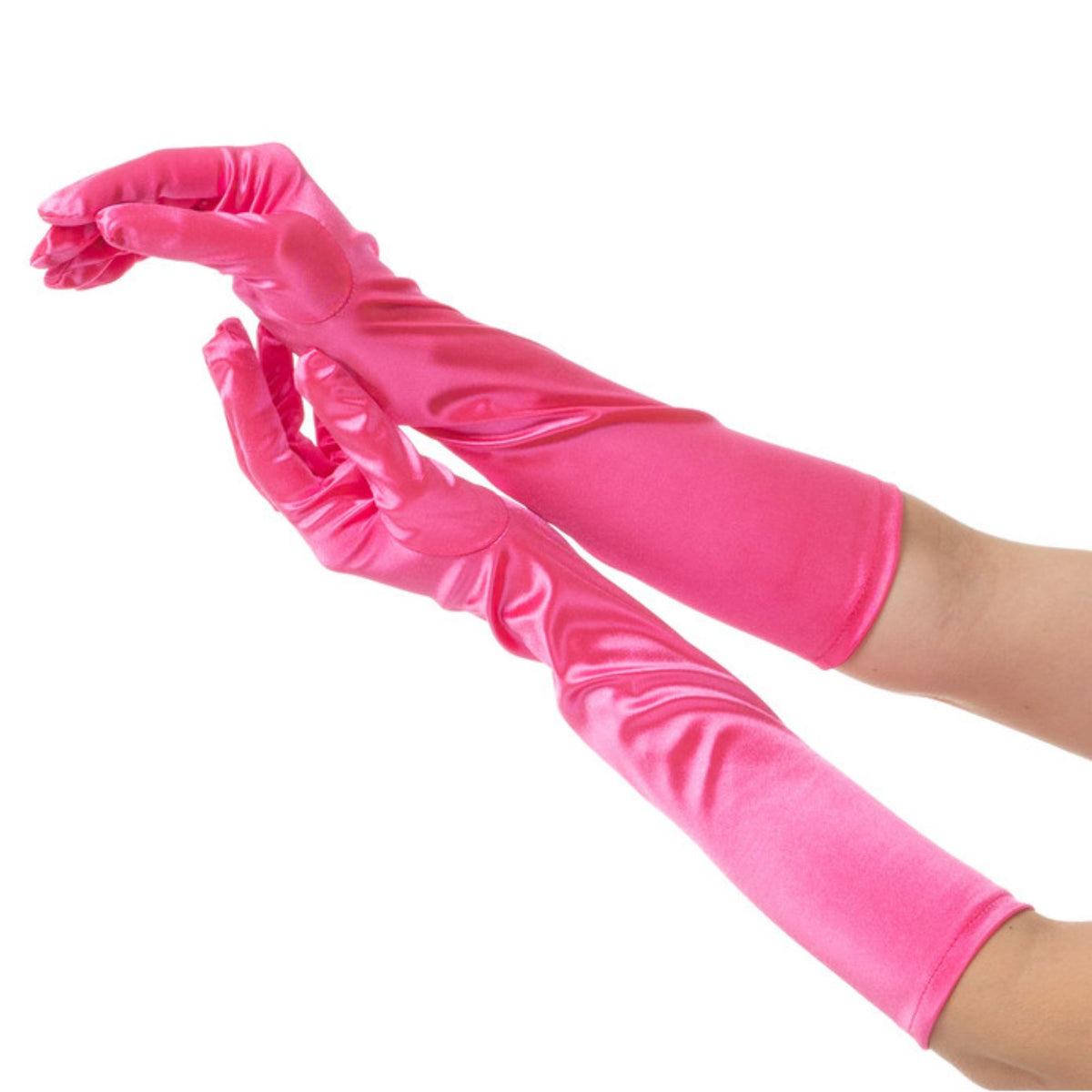 Long Gloves - Hot Pink