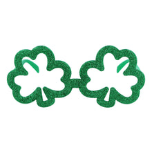 Glitter Shamrock Glasses - No Lens
