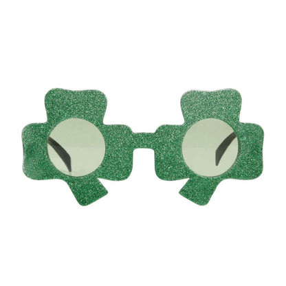Shamrock Glitter Glasses